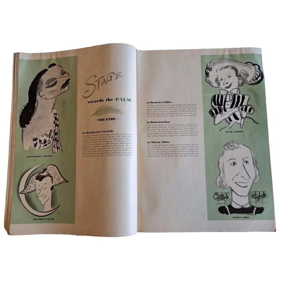 VTG Stage Magazine June 1937 In This Issue Stage Awards The Palms No Label C4‎